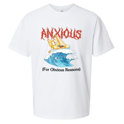 Anxious For Obvious Reasons Sueded Cloud Jersey T-Shirt