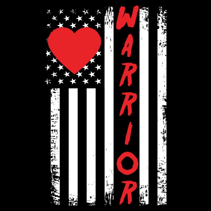 American Flag Open Heart Surgery Warrior Meaningful Gift Cooling Performance Crew T-Shirt