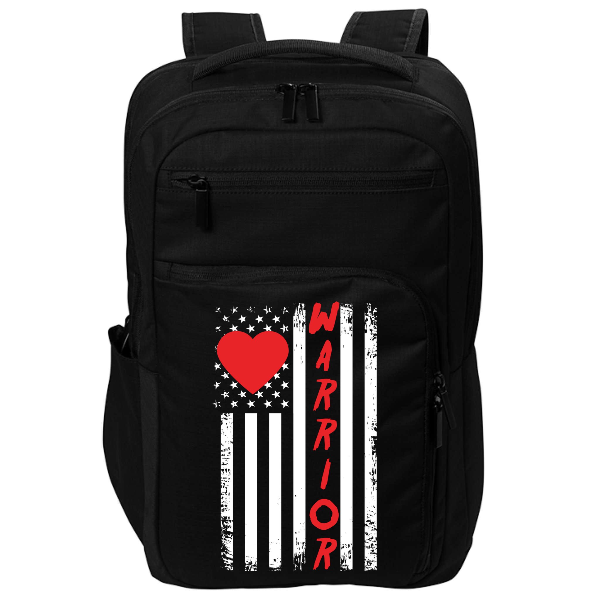 American Flag Open Heart Surgery Warrior Meaningful Gift Impact Tech Backpack