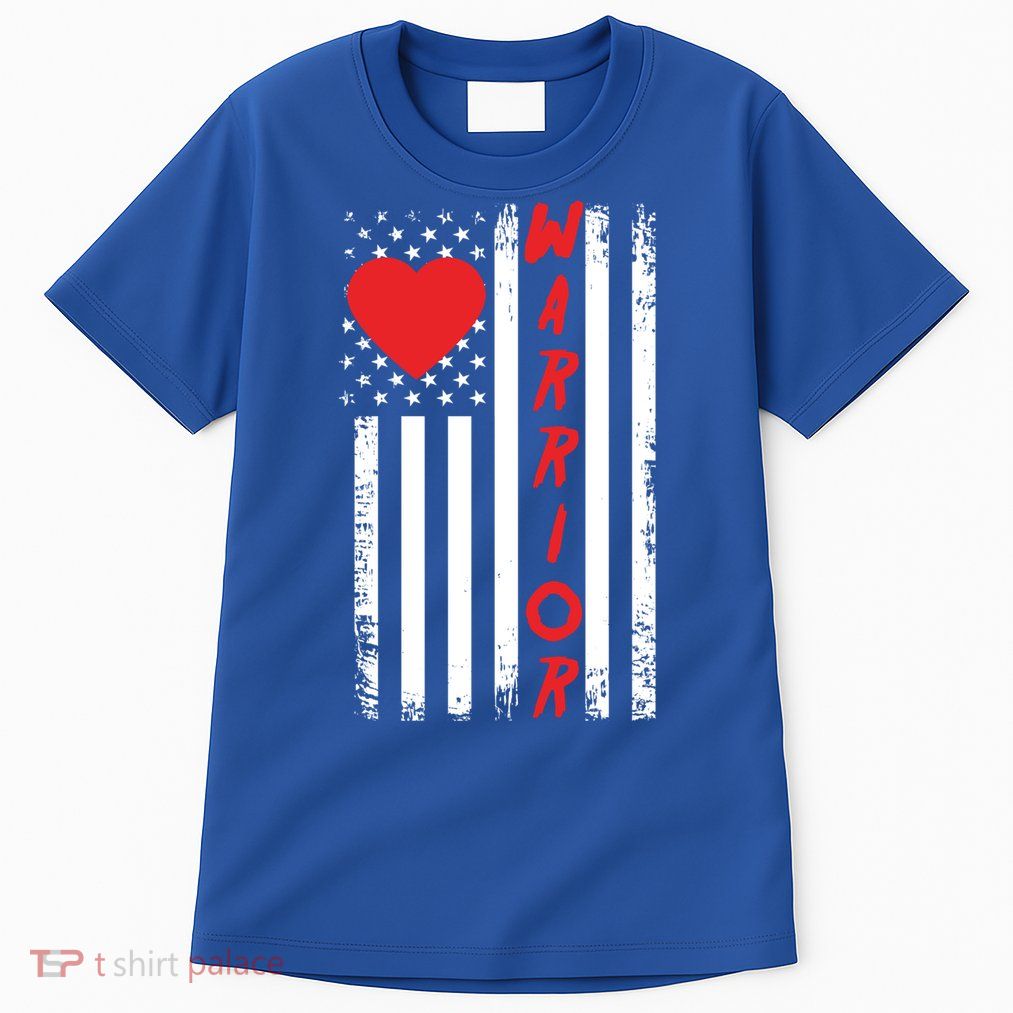 American Flag Open Heart Surgery Warrior Meaningful Gift Tall T-Shirt