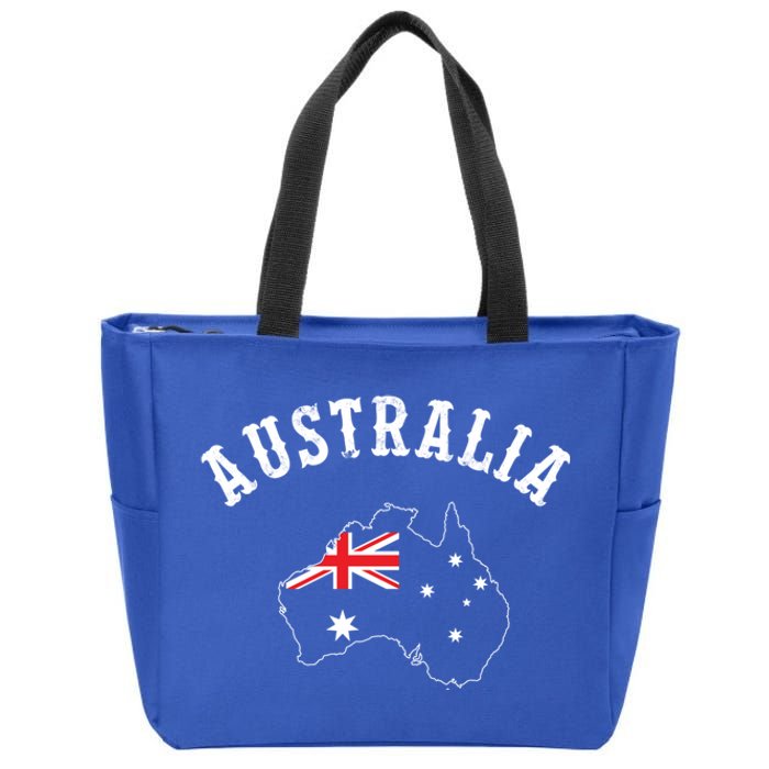 Australia Flag Of Australia Gift Zip Tote Bag