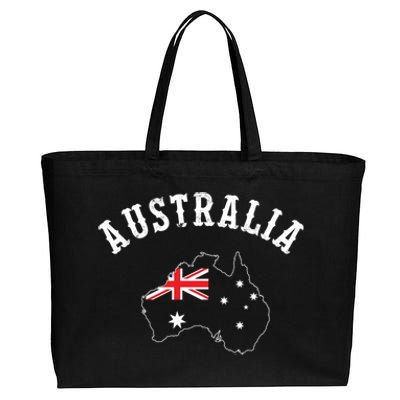 Australia Flag Of Australia Gift Cotton Canvas Jumbo Tote