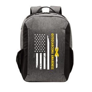 American Flag Osteosarcoma Awareness Wear Yellow Ribbon Usa Gift Vector Backpack