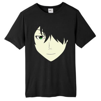 Anime Face Otaku Who Lover Manga Style Japanese Tall Fusion ChromaSoft Performance T-Shirt