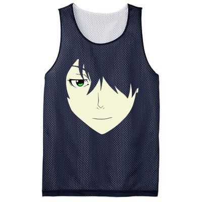 Anime Face Otaku Who Lover Manga Style Japanese Mesh Reversible Basketball Jersey Tank