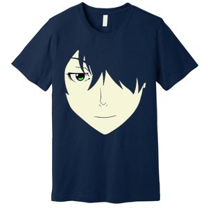 Anime Face Otaku Who Lover Manga Style Japanese Premium T-Shirt