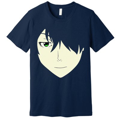 Anime Face Otaku Who Lover Manga Style Japanese Premium T-Shirt