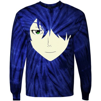 Anime Face Otaku Who Lover Manga Style Japanese Tie-Dye Long Sleeve Shirt