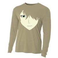 Anime Face Otaku Who Lover Manga Style Japanese Cooling Performance Long Sleeve Crew