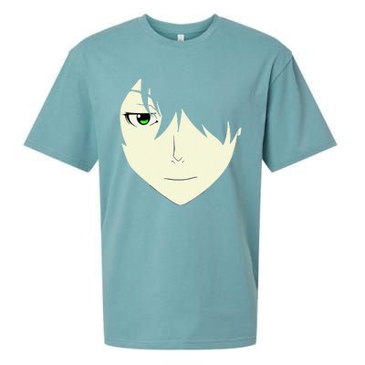 Anime Face Otaku Who Lover Manga Style Japanese Sueded Cloud Jersey T-Shirt