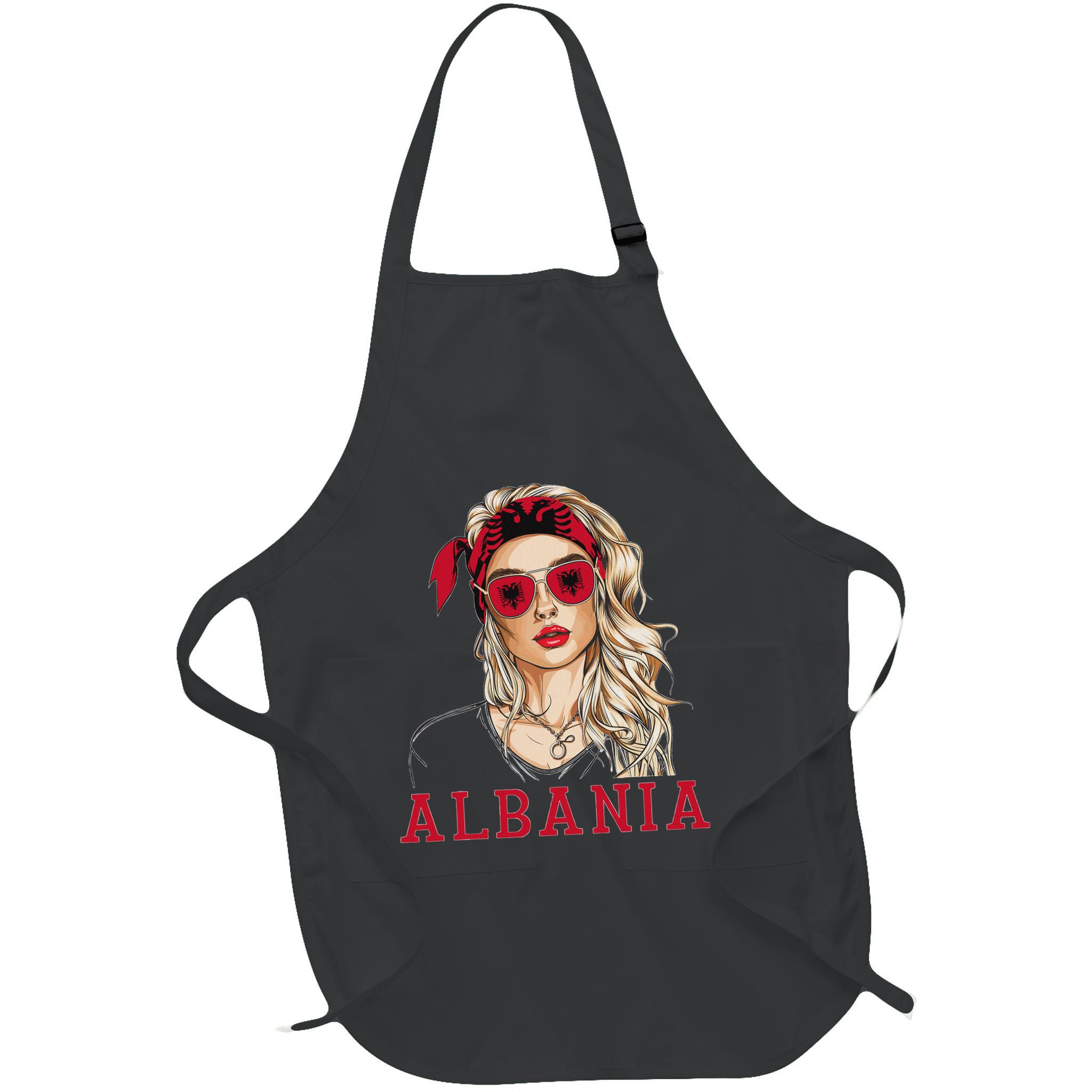 Albanian Flag Outfit For Woman Products Uniform Albania Apron
