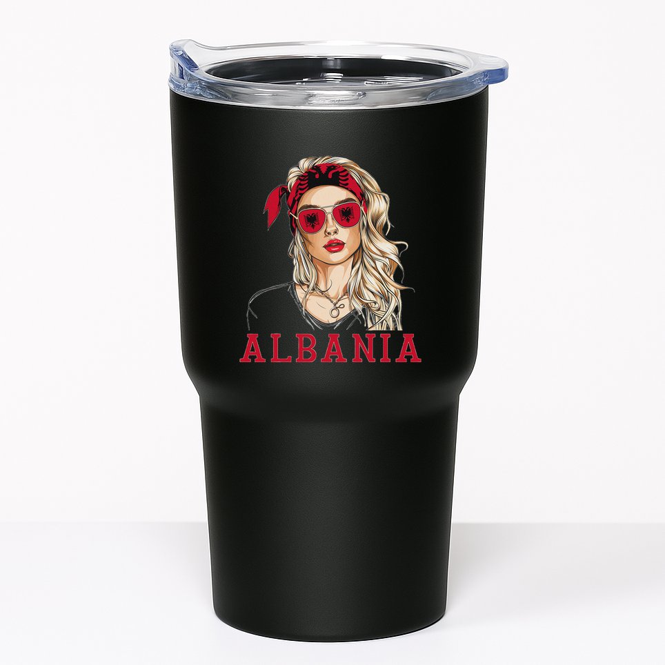 Albanian Flag Outfit For Woman Products Uniform Albania Tumbler