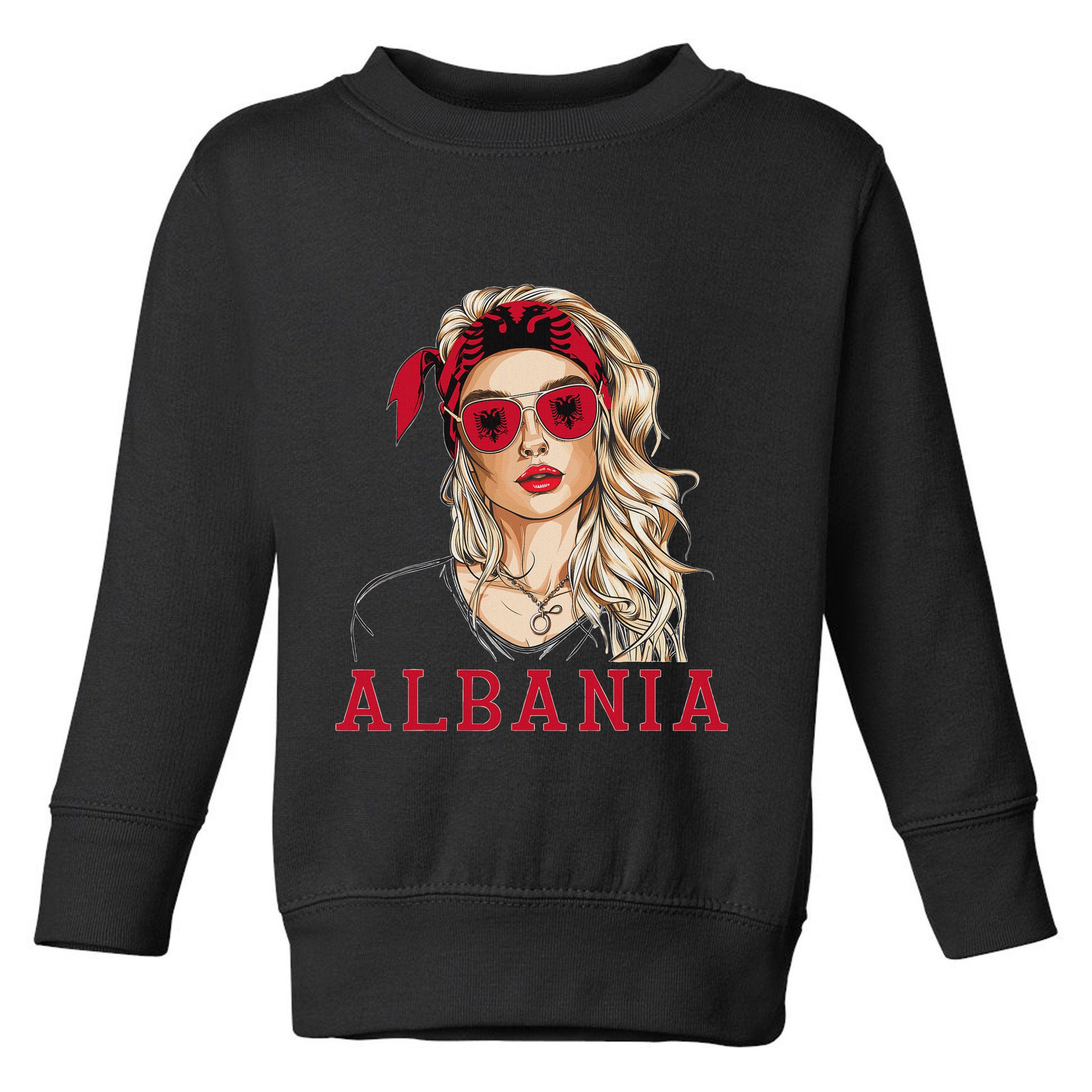 Albanian Flag Outfit For Woman Products Uniform Albania Toddler Sweatshirt