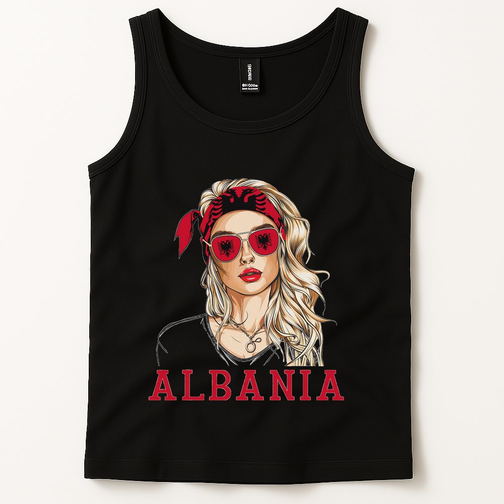 Albanian Flag Outfit For Woman Products Uniform Albania Tank Top