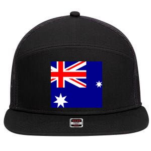 Australian Flag of Australia 7 Panel Mesh Trucker Snapback Hat