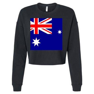 Australian Flag of Australia Cropped Pullover Crew