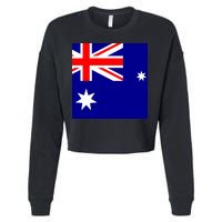 Australian Flag of Australia Cropped Pullover Crew