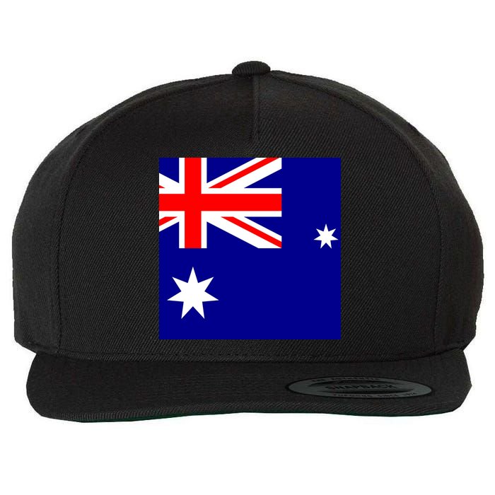 Australian Flag of Australia Wool Snapback Cap