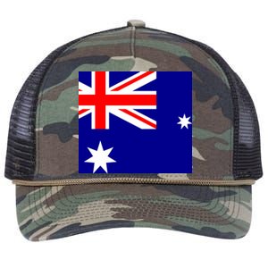 Australian Flag of Australia Retro Rope Trucker Hat Cap