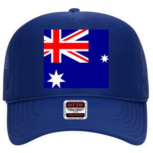 Australian Flag of Australia High Crown Mesh Back Trucker Hat