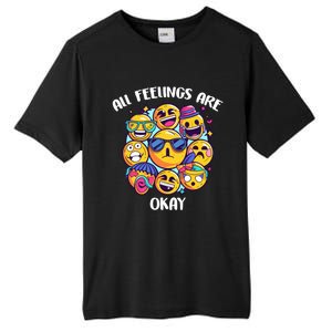 All Feelings Okay Tal Health Awareness Month Emotion Funny Gift Tall Fusion ChromaSoft Performance T-Shirt