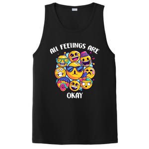 All Feelings Okay Tal Health Awareness Month Emotion Funny Gift PosiCharge Competitor Tank