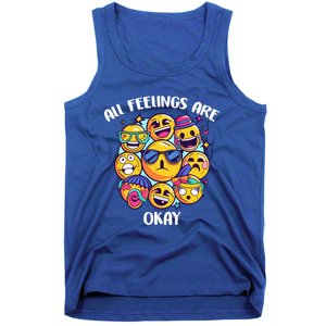 All Feelings Okay Tal Health Awareness Month Emotion Funny Gift Tank Top