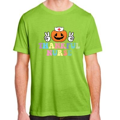 Autumn Fall Outfit Nurse Thankful Grateful Blessed Pumpkin Gift Adult ChromaSoft Performance T-Shirt