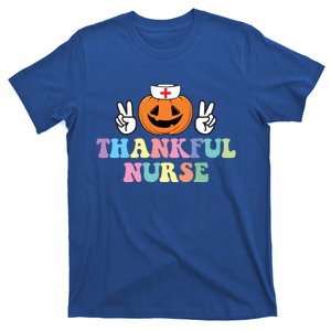 Autumn Fall Outfit Nurse Thankful Grateful Blessed Pumpkin Gift T-Shirt