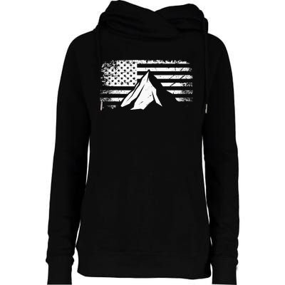 American Flag Outdoor Camping Apparel Hiking Camping Womens Funnel Neck Pullover Hood