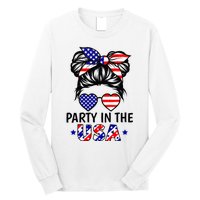 American Flag Party In Usa 4th July Patriotic Long Sleeve Shirt