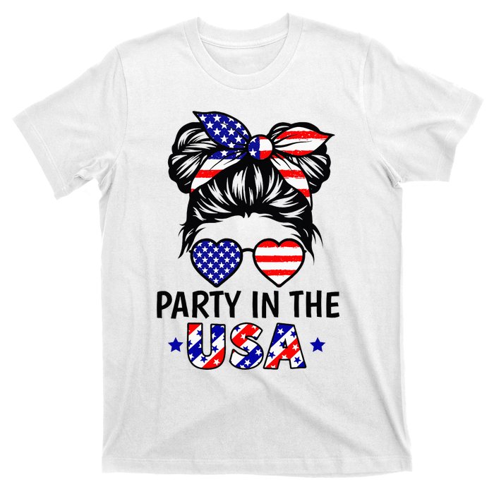 American Flag Party In Usa 4th July Patriotic T-Shirt