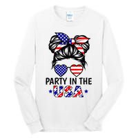 American Flag Party In Usa 4th July Patriotic Tall Long Sleeve T-Shirt