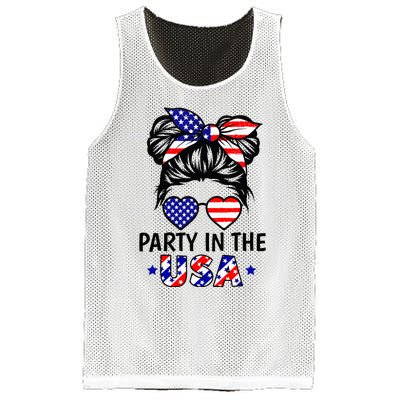 American Flag Party In Usa 4th July Patriotic Mesh Reversible Basketball Jersey Tank