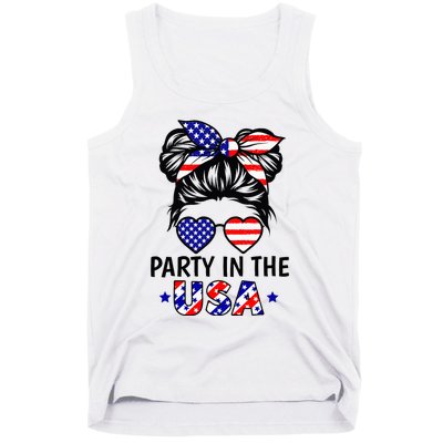 American Flag Party In Usa 4th July Patriotic Tank Top