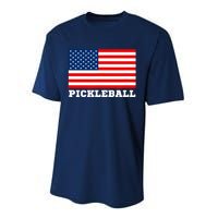 American Flag Pickleball Player USA Pickleball Lover Performance Sprint T-Shirt