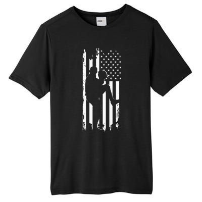 American Flag Pitcher Baseball Apparel Baseball Tall Fusion ChromaSoft Performance T-Shirt