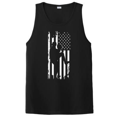 American Flag Pitcher Baseball Apparel Baseball PosiCharge Competitor Tank