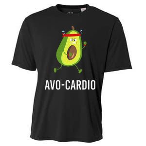 AvoCardio Funny Pun Workout Running Avocado Cooling Performance Crew T-Shirt