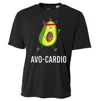 AvoCardio Funny Pun Workout Running Avocado Cooling Performance Crew T-Shirt