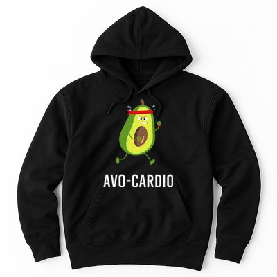 AvoCardio Funny Pun Workout Running Avocado Hoodie