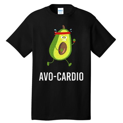 AvoCardio Funny Pun Workout Running Avocado Tall T-Shirt