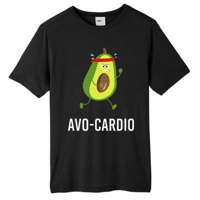 AvoCardio Funny Pun Workout Running Avocado Tall Fusion ChromaSoft Performance T-Shirt