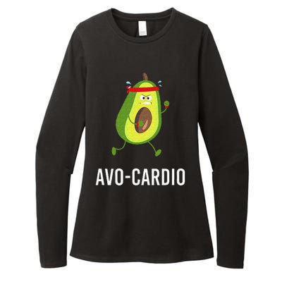 AvoCardio Funny Pun Workout Running Avocado Womens CVC Long Sleeve Shirt