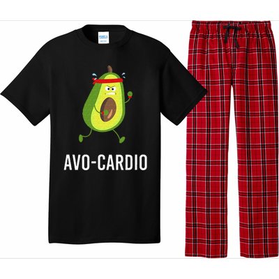 AvoCardio Funny Pun Workout Running Avocado Pajama Set