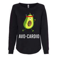 AvoCardio Funny Pun Workout Running Avocado Womens California Wash Sweatshirt