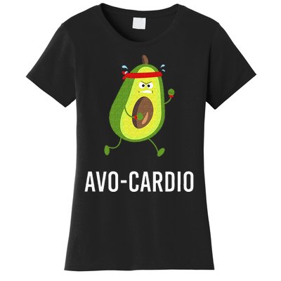 AvoCardio Funny Pun Workout Running Avocado Women's T-Shirt