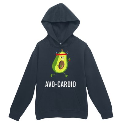 AvoCardio Funny Pun Workout Running Avocado Urban Pullover Hoodie