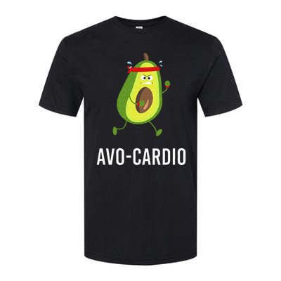 AvoCardio Funny Pun Workout Running Avocado Softstyle CVC T-Shirt