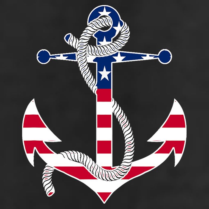 American Flag Patriotic Anchor - Memorial Day 4th Of July Hat